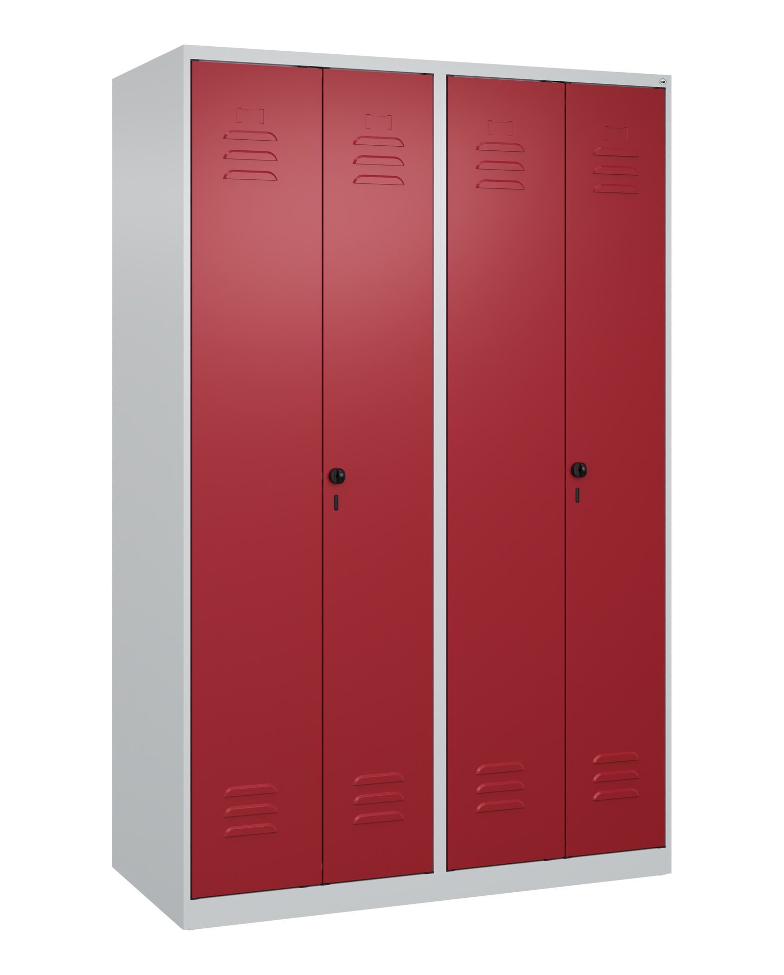 C+P PSA Doppel-Spind Classic PLUS, 4 Abteile, 1850x1200x500mm, 7035/3003 Produktbild img2 L