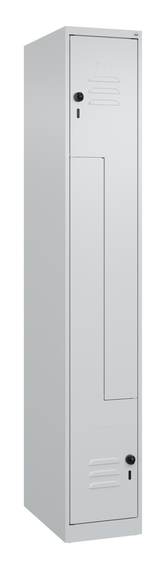 C+P Z-Spind Classic PLUS, 2 Fächer, 1850x300x500mm, 7035/7035 Produktbild img2 L