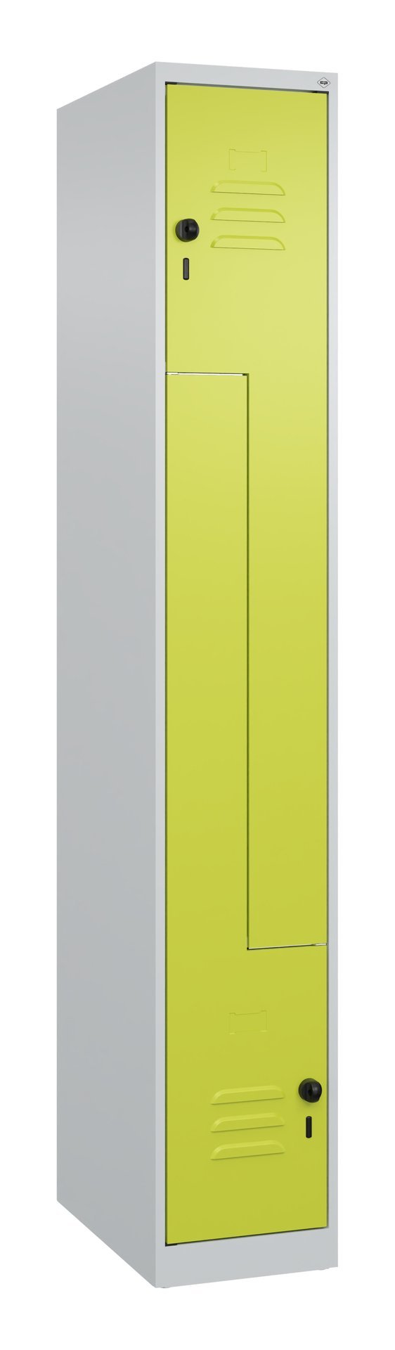 C+P Z-Spind Classic PLUS, 2 Fächer, 1850x300x500mm, 7035/0024 Produktbild img2 L