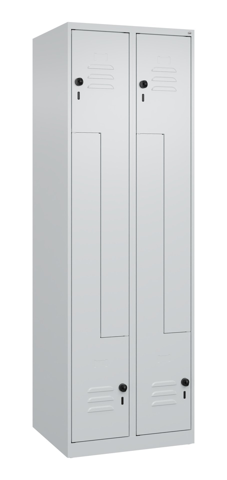 C+P Z-Spind Classic PLUS, 4 Fächer, 1850x600x500mm, 7035/7035 Produktbild img2 L
