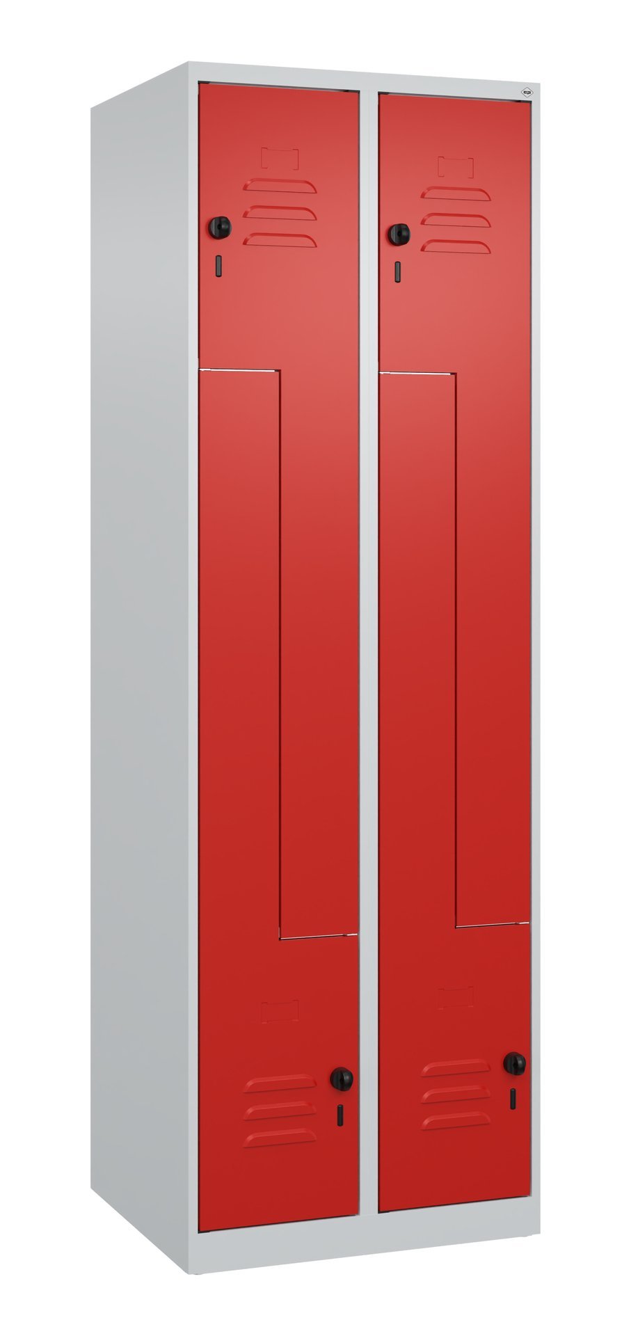 C+P Z-Spind Classic PLUS, 4 Fächer, 1850x600x500mm, 7035/3020 Produktbild img2 L