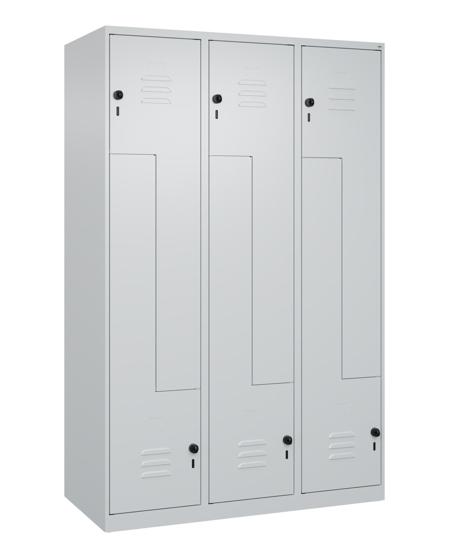 C+P Z-Spind Classic PLUS, 6 Fächer, 1850x1200x500mm, 7035/7035 Produktbild img2 L