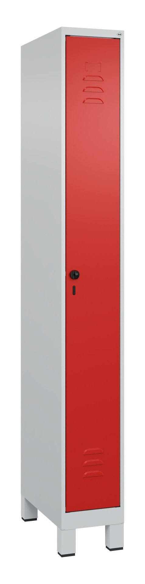 C+P Spind Classic PLUS, Füße, 1 Abteil, 1950x250x500mm, 7035/3020 Produktbild img2 L