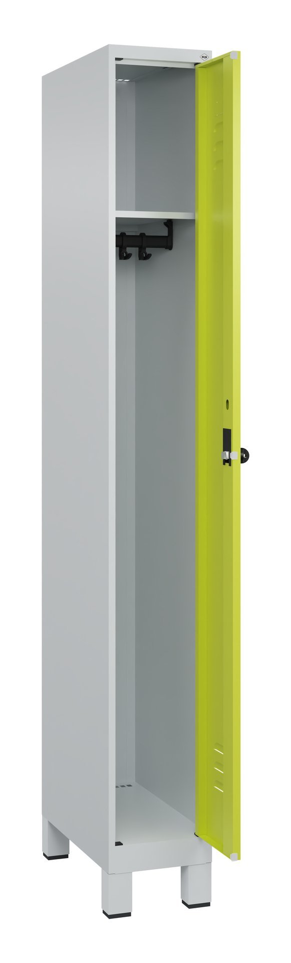 C+P Spind Classic PLUS, Füße, 1 Abteil, 1950x250x500mm, 7035/0024 Produktbild img1 L