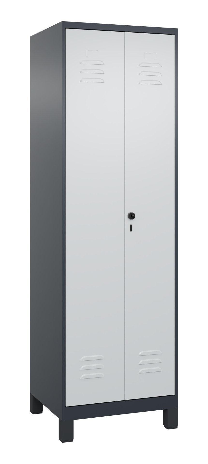 C+P PSA Doppel-Spind Classic PLUS, Füße, 2 Abteile, 1950x600x500mm, 7016/7035 Produktbild img2 L