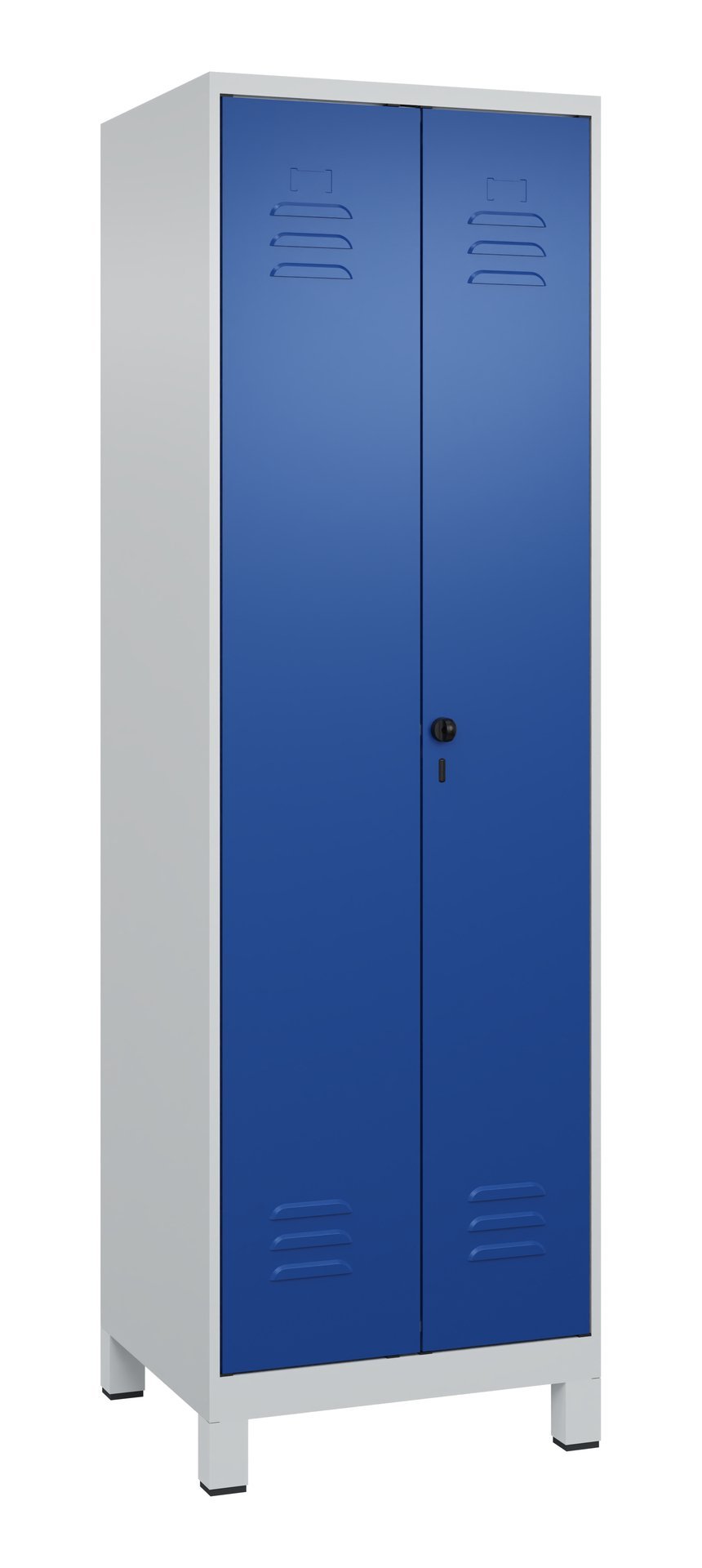 C+P PSA Doppel-Spind Classic PLUS, Füße, 2 Abteile, 1950x600x500mm, 7035/5010 Produktbild img3 L