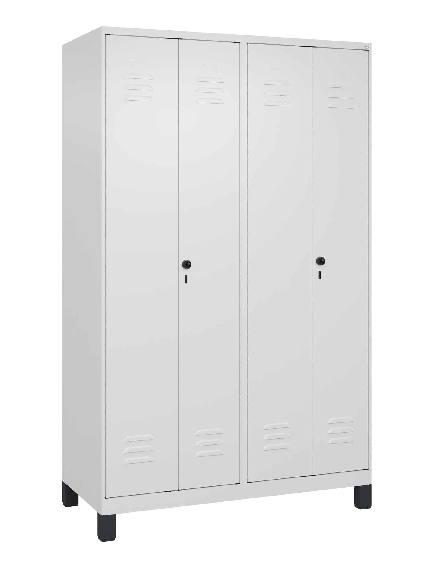 C+P PSA Doppel-Spind Classic PLUS, Füße, 4 Abteile, 1950x1200x500mm, 9016/9016 Produktbild img2 L