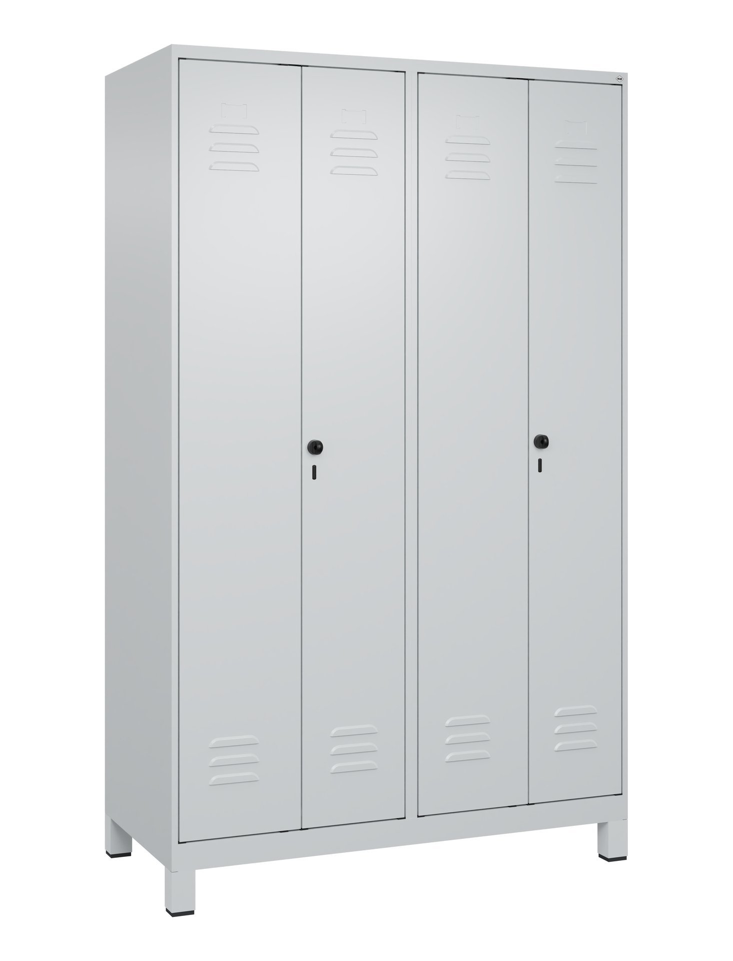 C+P PSA Doppel-Spind Classic PLUS, Füße, 4 Abteile, 1950x1200x500mm, 7035/7035 Produktbild img3 L