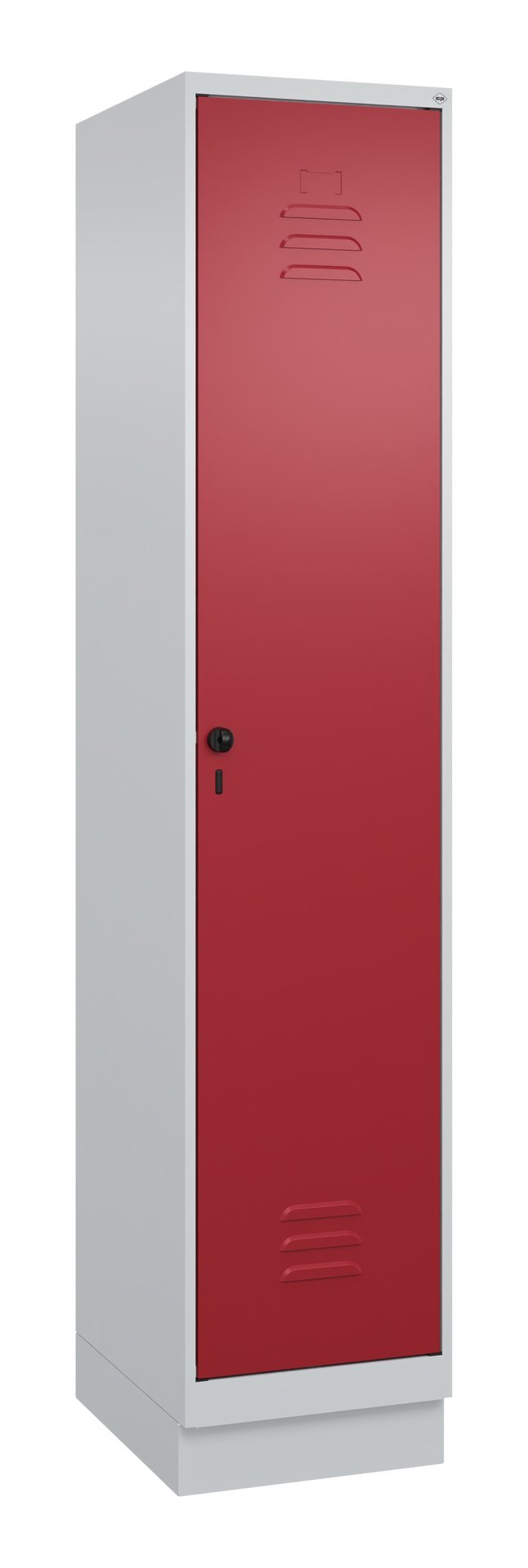 C+P Spind Classic PLUS, Sockel, 1 Abteil, 1950x400x500mm, 7035/3003 Produktbild img2 L