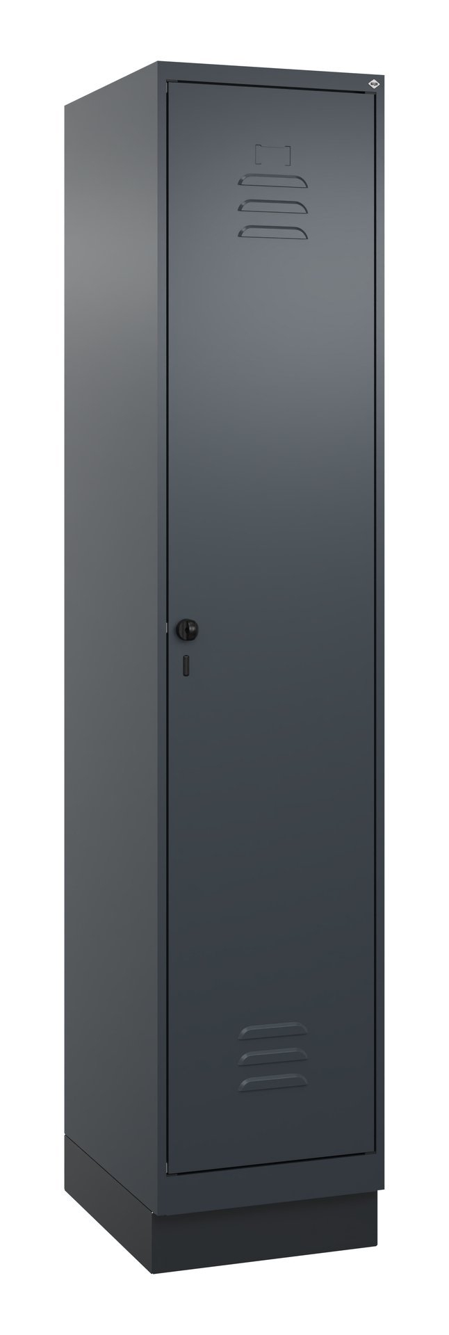 C+P Spind Classic PLUS, Sockel, 1 Abteil, 1950x400x500mm, 7016/7016 Produktbild img2 L