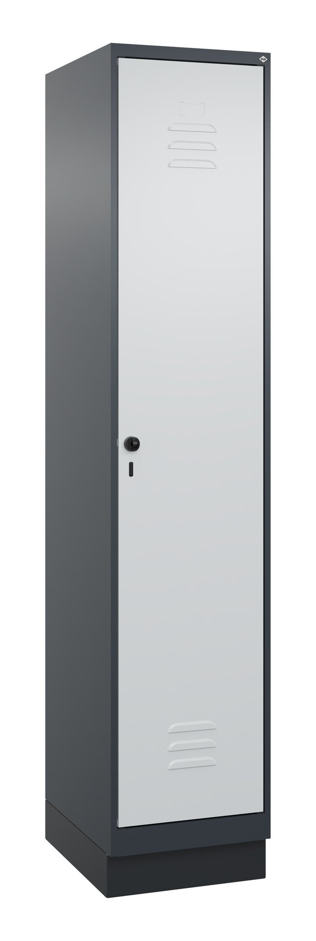 C+P Spind Classic PLUS, Sockel, 1 Abteil, 1950x400x500mm, 7016/7035 Produktbild img2 L