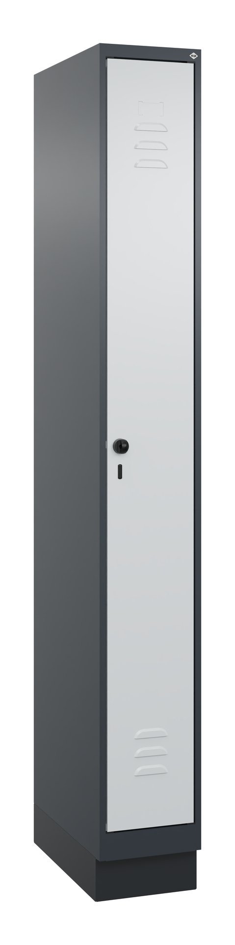 C+P Spind Classic PLUS, Sockel, 1 Abteil, 1950x250x500mm, 7016/7035 Produktbild img2 L