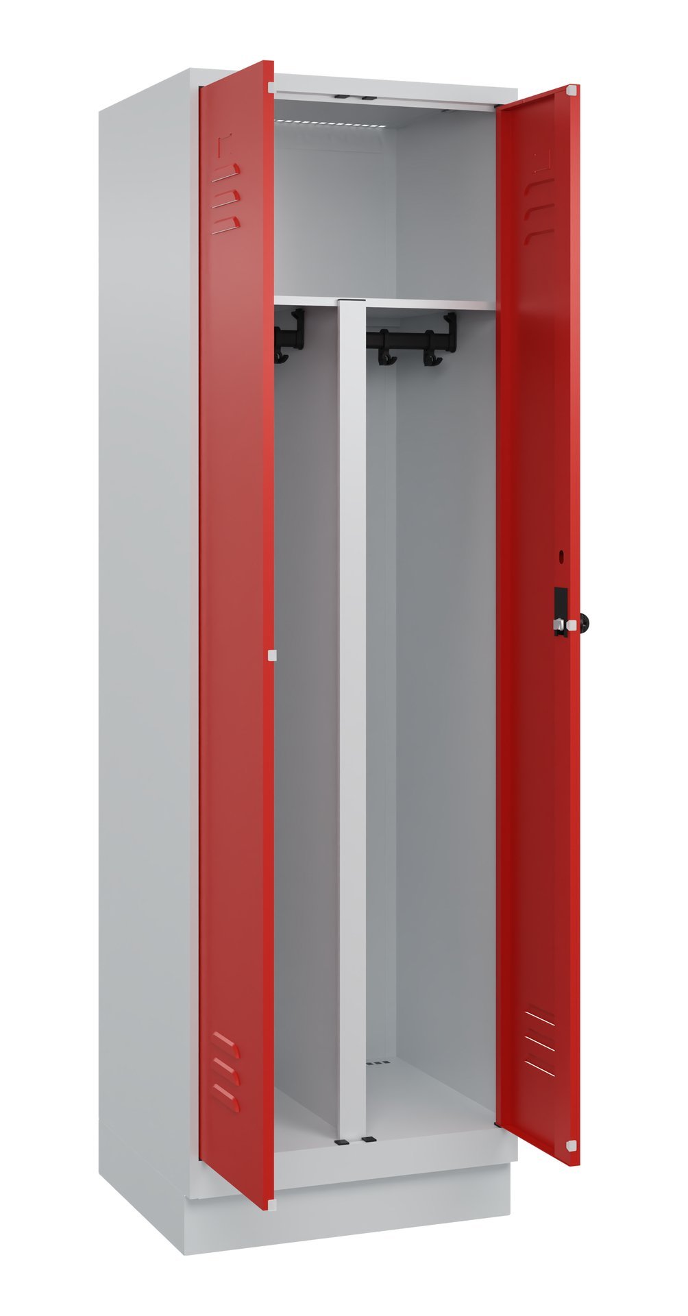C+P PSA Doppel-Spind Classic PLUS, Sockel, 2 Abteile, 1950x600x500mm, 7035/3020 Produktbild img1 L