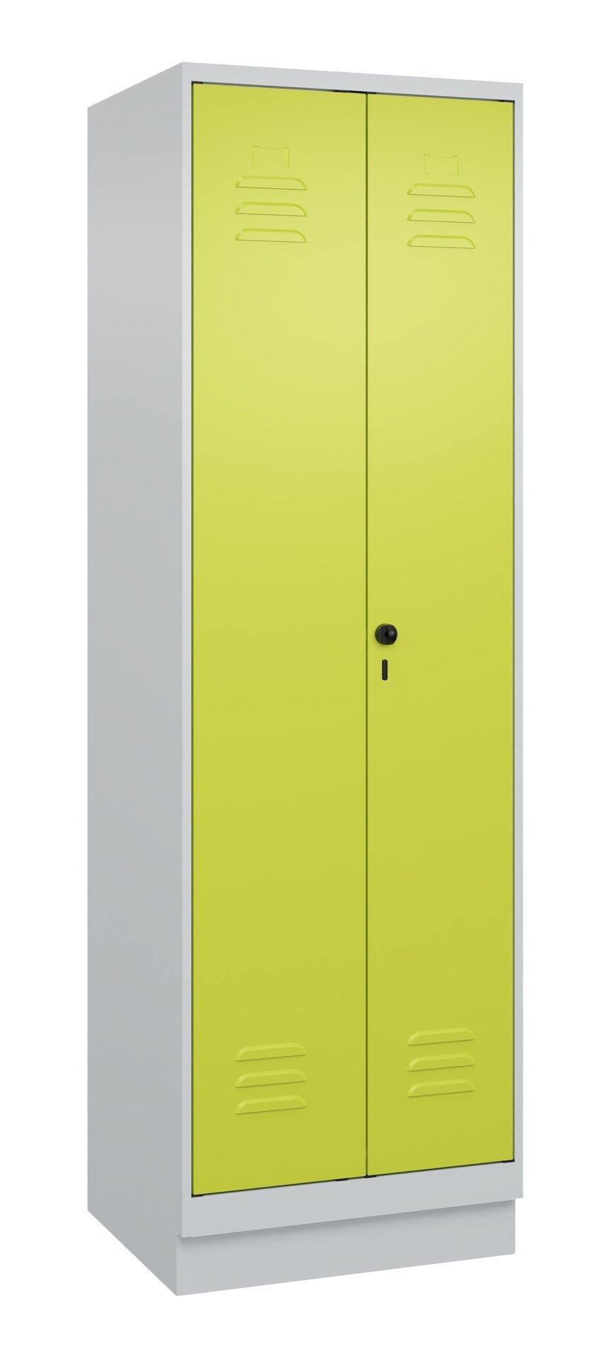 C+P PSA Doppel-Spind Classic PLUS, Sockel, 2 Abteile, 1950x600x500mm, 7035/0024 Produktbild img2 L