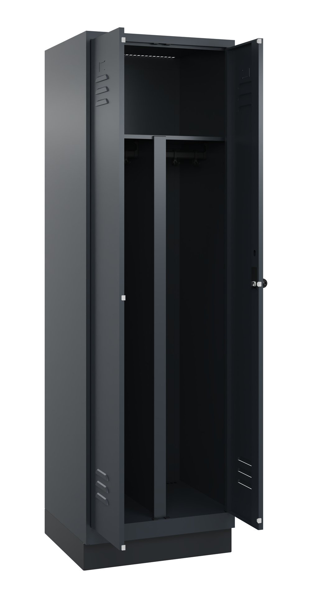 C+P PSA Doppel-Spind Classic PLUS, Sockel, 2 Abteile, 1950x600x500mm, 7016/7016 Produktbild img1 L