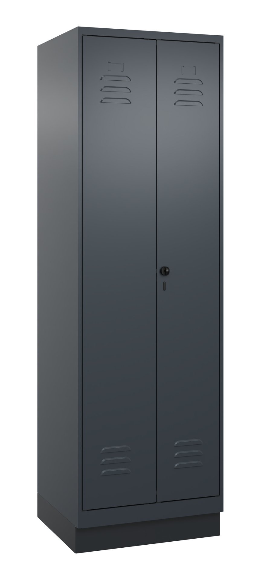 C+P PSA Doppel-Spind Classic PLUS, Sockel, 2 Abteile, 1950x600x500mm, 7016/7016 Produktbild img2 L
