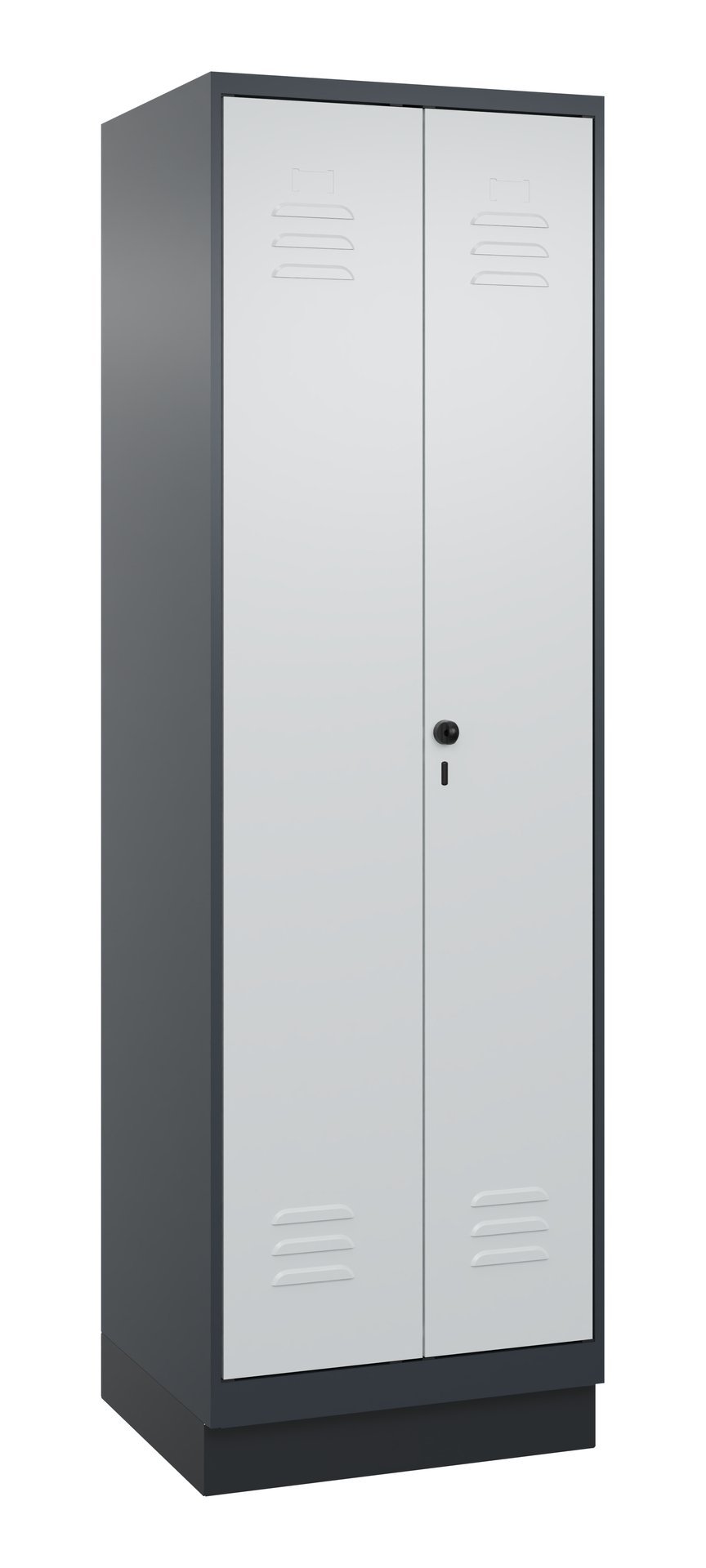 C+P PSA Doppel-Spind Classic PLUS, Sockel, 2 Abteile, 1950x600x500mm, 7016/7035 Produktbild img2 L