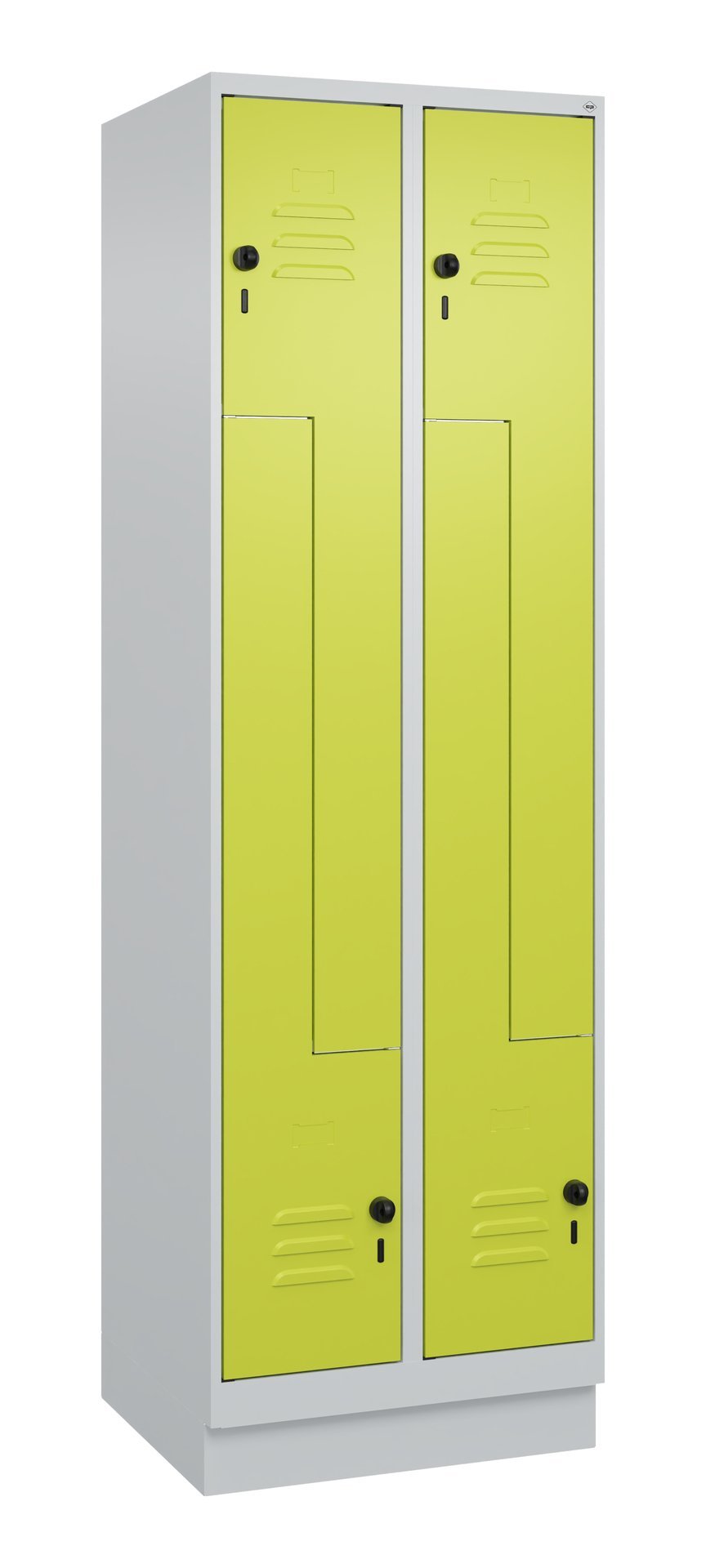 C+P Z-Spind, Classic PLUS, Sockel, 4 Fächer, 1950x600x500mm, 7035/0024 Produktbild img2 L