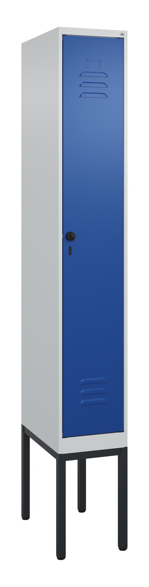 C+P Spind Classic PLUS, Gestell, 1 Abteil, 2120x300x500mm, 7035/5010 Produktbild img2 L