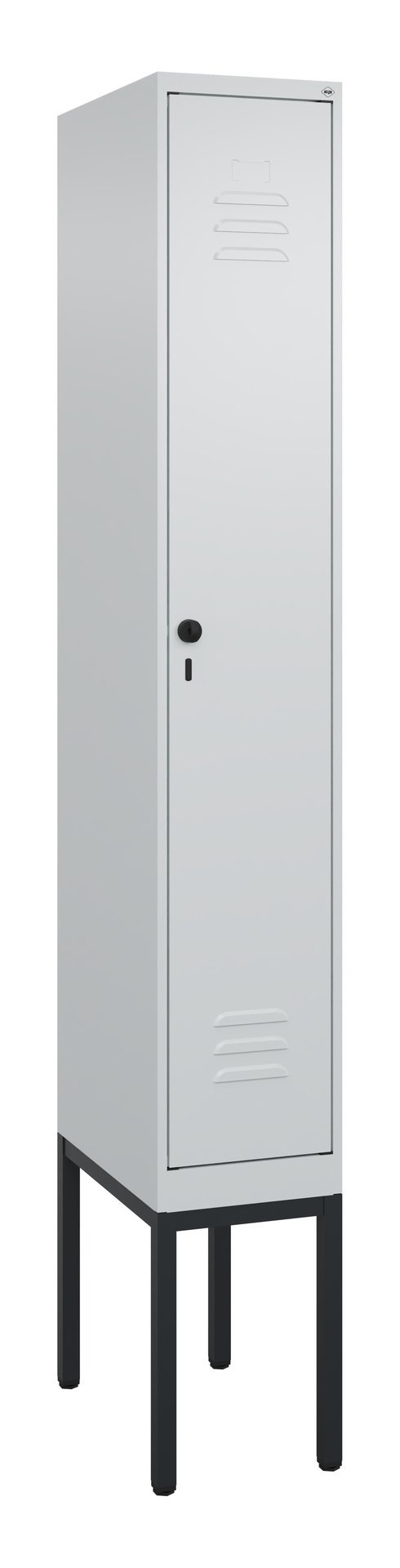 C+P Spind Classic PLUS, Gestell, 1 Abteil, 2120x300x500mm, 7035/7035 Produktbild img2 L