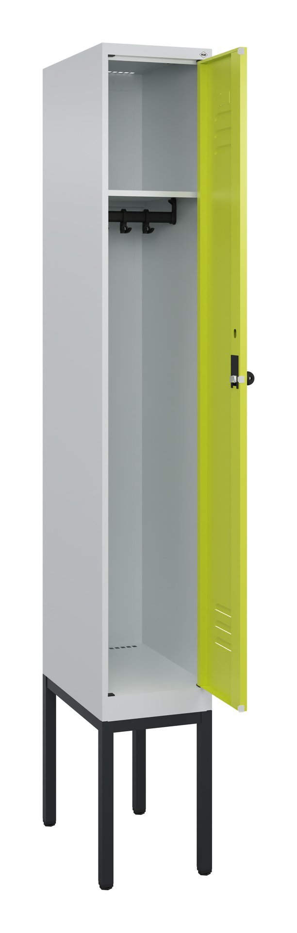 C+P Spind Classic PLUS, Gestell, 1 Abteil, 2120x300x500mm, 7035/0024 Produktbild img1 L