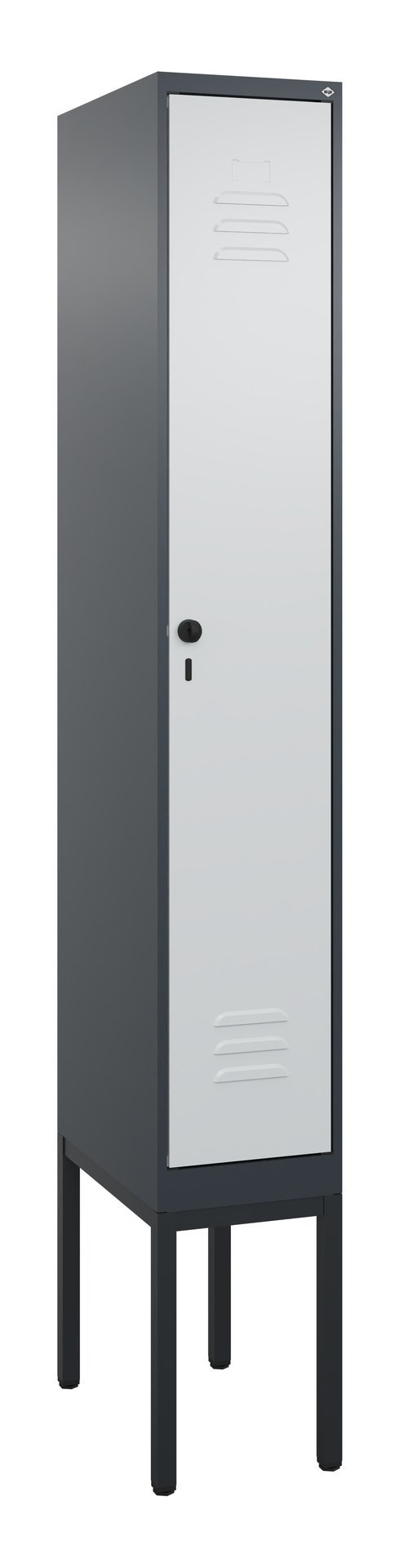 C+P Spind Classic PLUS, Gestell, 1 Abteil, 2120x300x500mm, 7016/7035 Produktbild img2 L