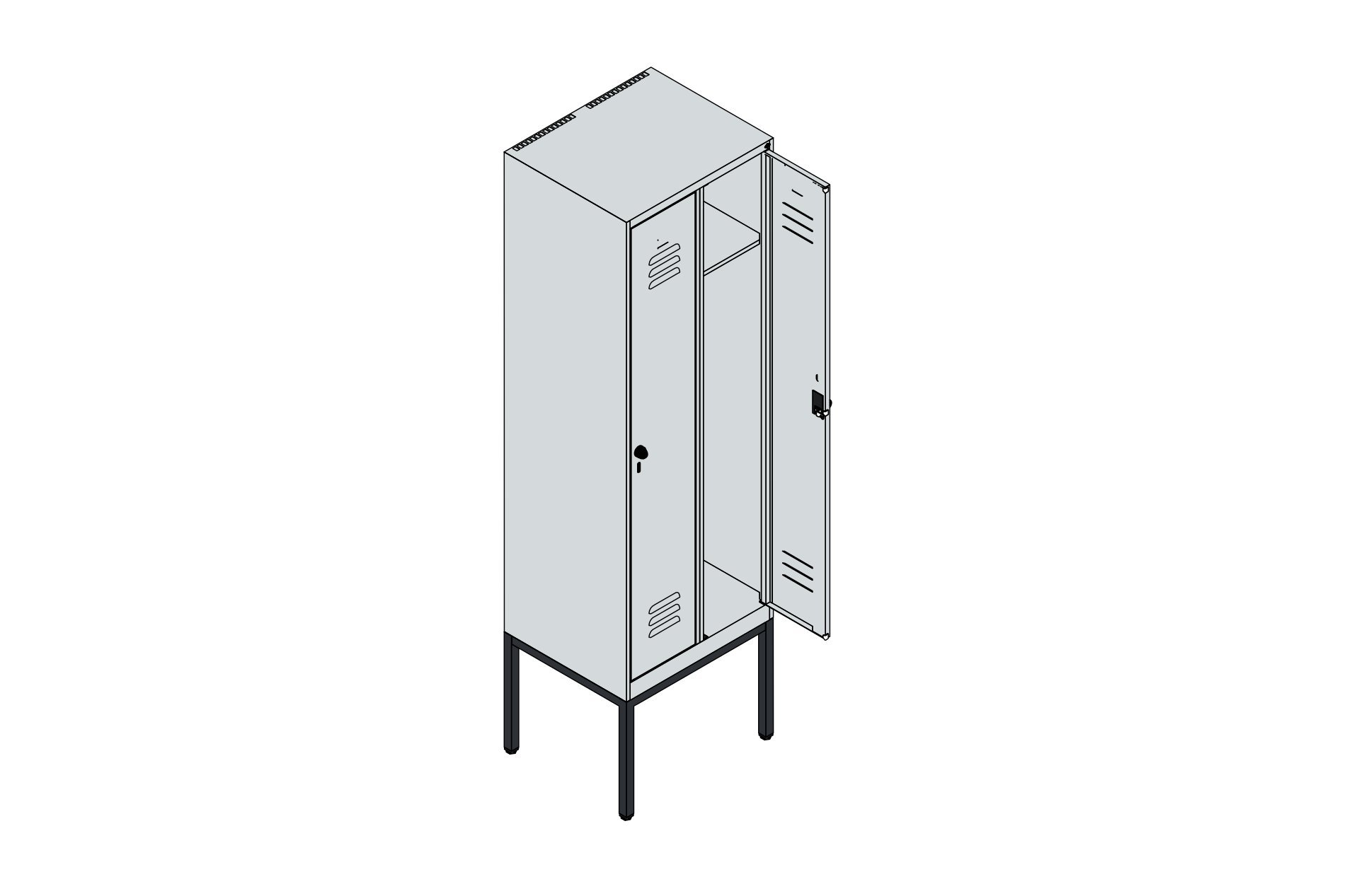 Classic PLUSmit 2 Abteilen und Gestell Produktbild img5 L