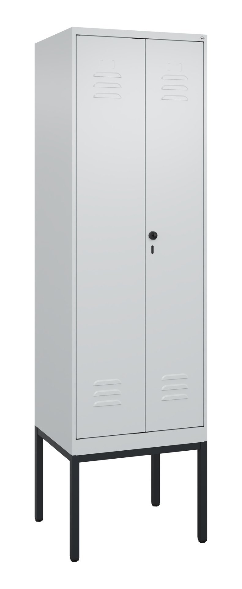 C+P PSA Doppel-Spind Classic PLUS, Gestell, 2 Abteile, 2120x600x500mm, 7035/7035 Produktbild img2 L
