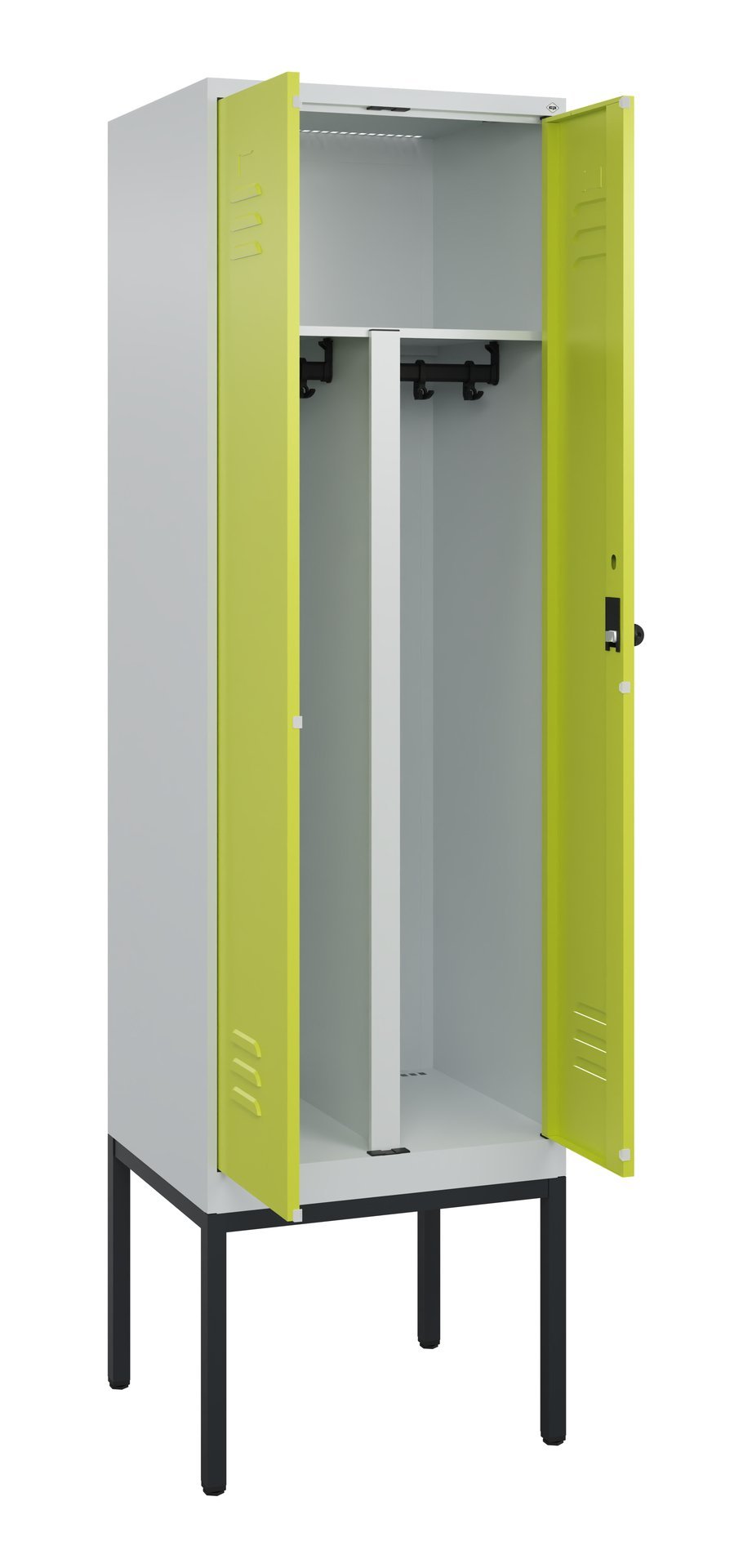 C+P PSA Doppel-Spind Classic PLUS, Gestell, 2 Abteile, 2120x600x500mm, 7035/0024 Produktbild img1 L