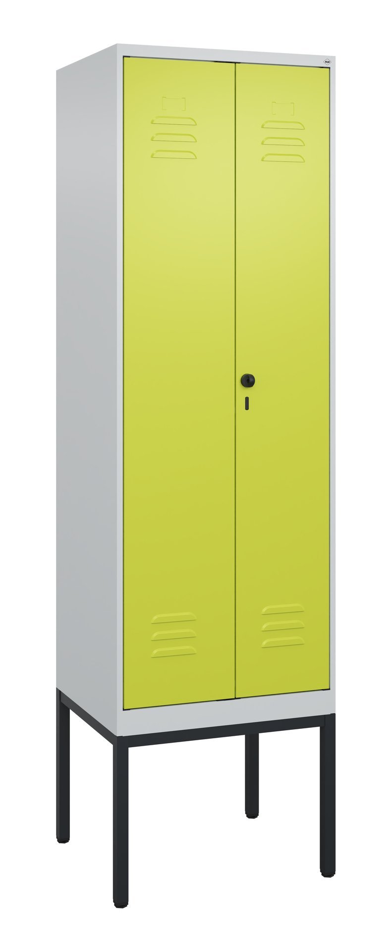 C+P PSA Doppel-Spind Classic PLUS, Gestell, 2 Abteile, 2120x600x500mm, 7035/0024 Produktbild img2 L