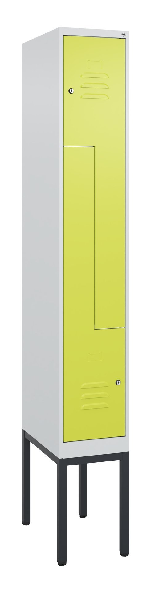 C+P Z-Spind Classic PLUS, Gestell, 2 Abteile, 2120x300x500mm, 7035/0024 Produktbild img2 L