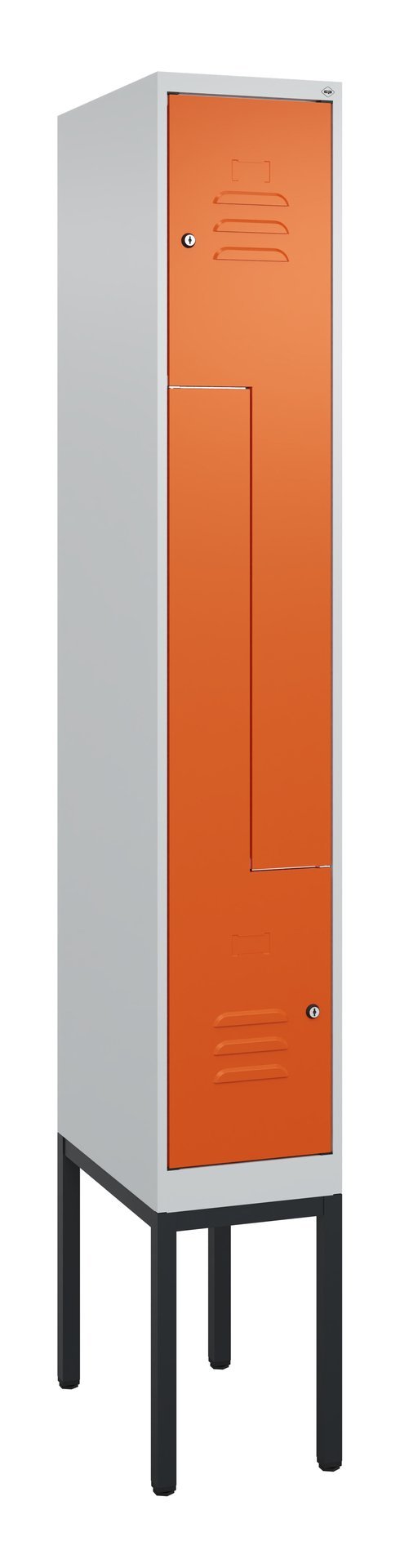 C+P Z-Spind Classic PLUS, Gestell, 2 Abteile, 2120x300x500mm, 7035/2004 Produktbild img2 L