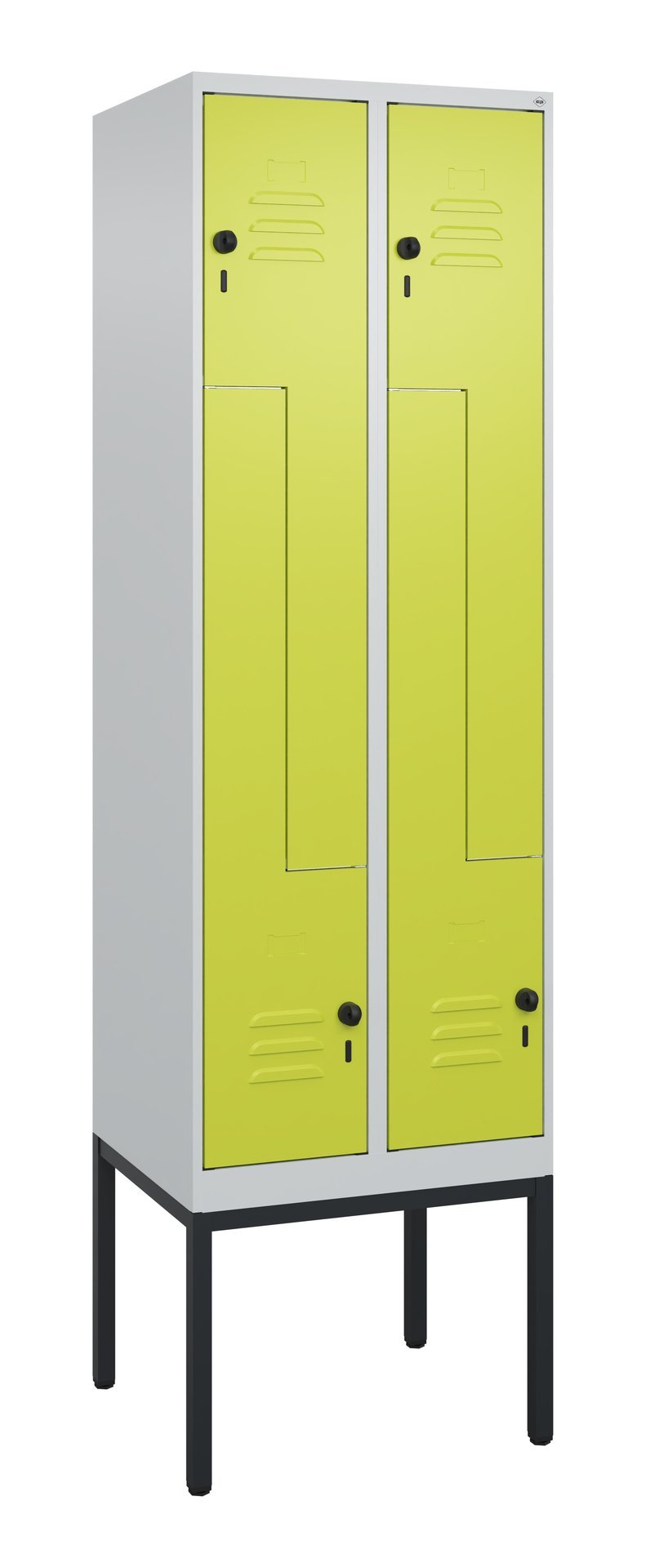 C+P Z-Spind Classic PLUS, Gestell, 4 Abteile, 2120x600x500mm, 7035/0024 Produktbild img2 L