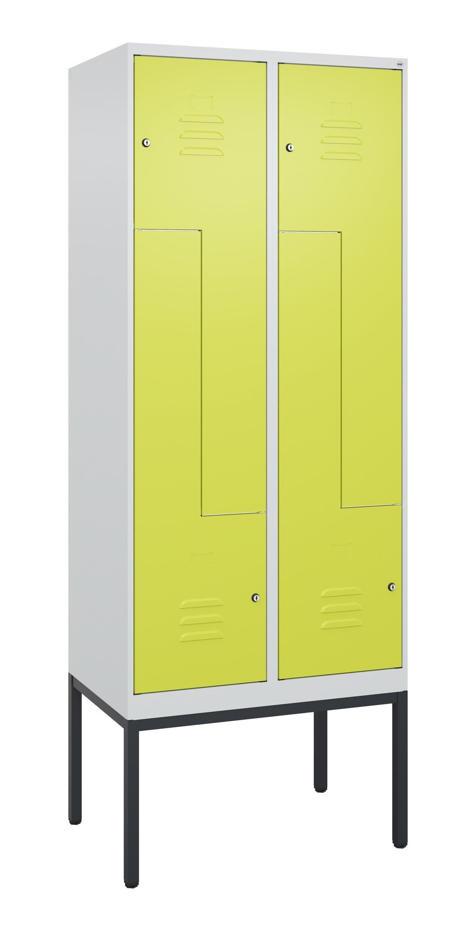 C+P Z-Spind Classic PLUS, Gestell, 4 Abteile, 2120x800x500mm, 7035/0024 Produktbild img2 L