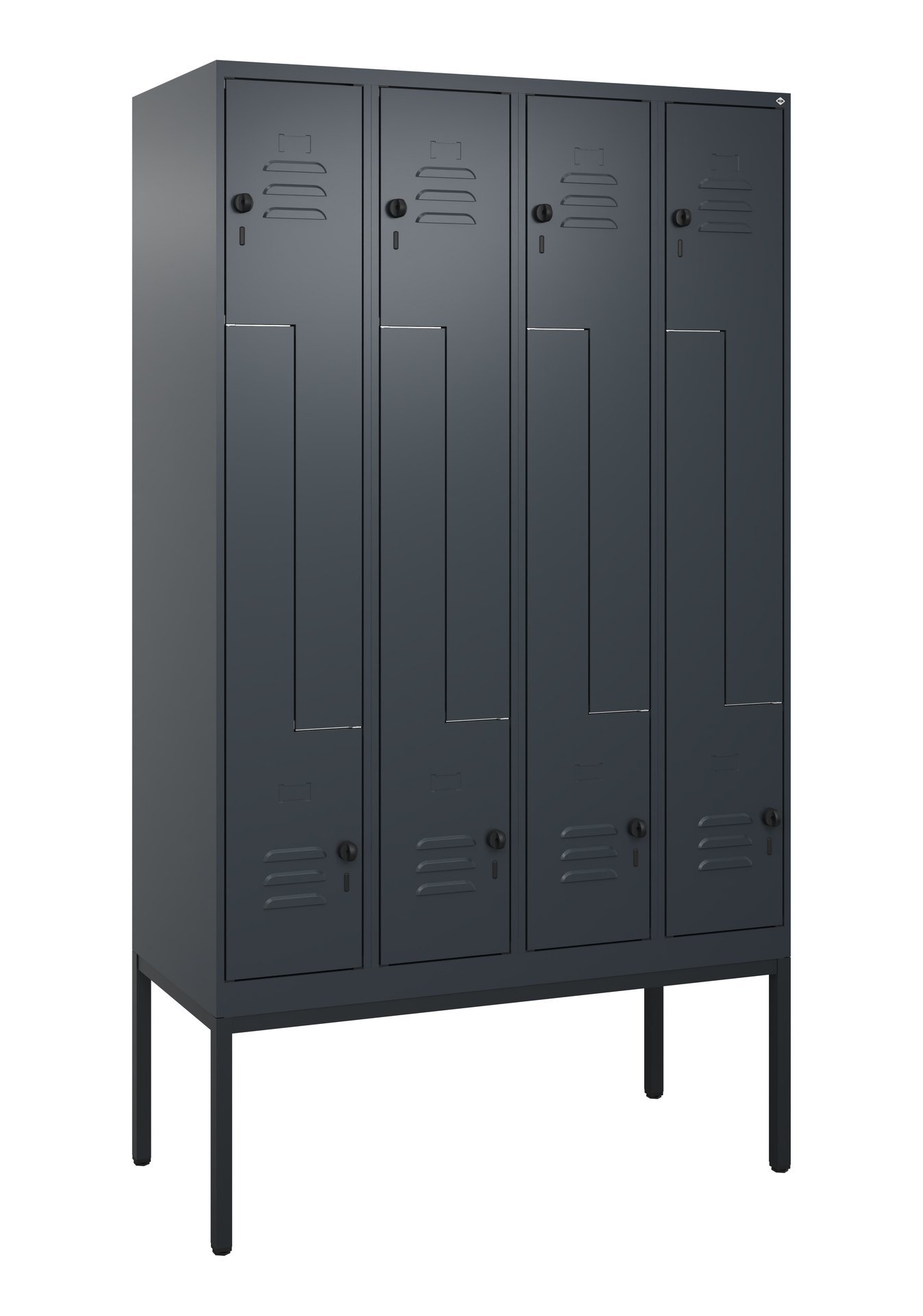 C+P Z-Spind Classic PLUS, Gestell, 8 Abteile, 2120x1200x500mm, 7016/7016 Produktbild img2 L