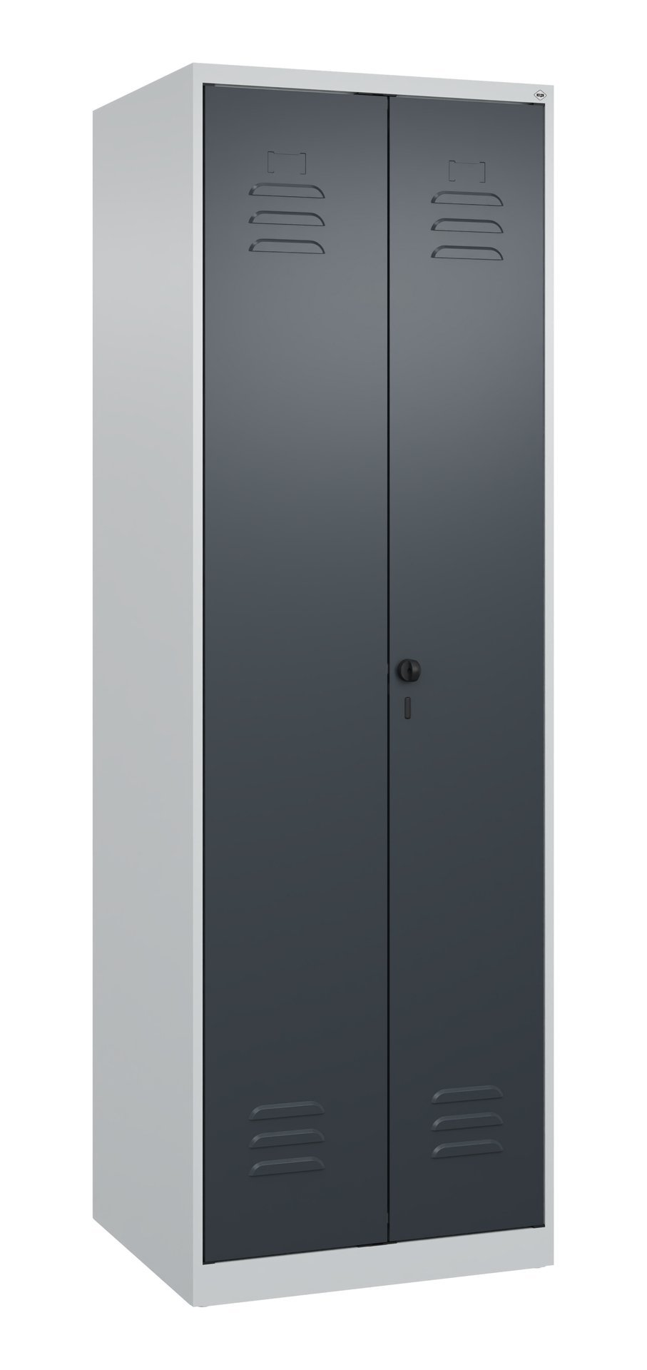 C+P Putzmittel-Spind Classic PLUS, 2 Abteile, 1850x600x500mm, 7035/7016 Produktbild img3 L