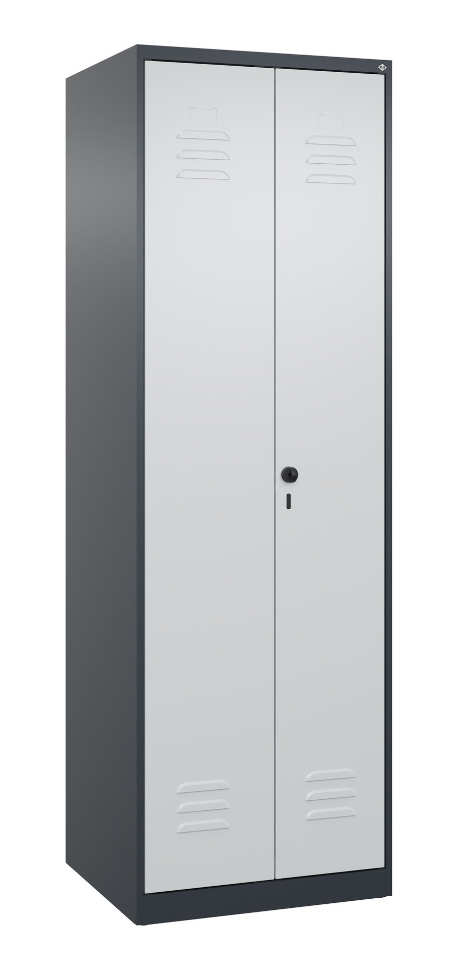 C+P Putzmittel-Spind Classic PLUS, 2 Abteile, 1850x600x500mm, 7016/7016 Produktbild img2 L