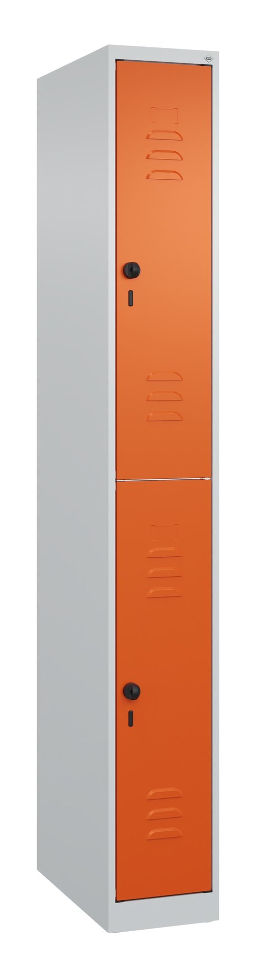 C+P Doppelstock-Spind Classic PLUS, 2 Fächer, 1850x250x500mm, 7035/2004 Produktbild img2 L