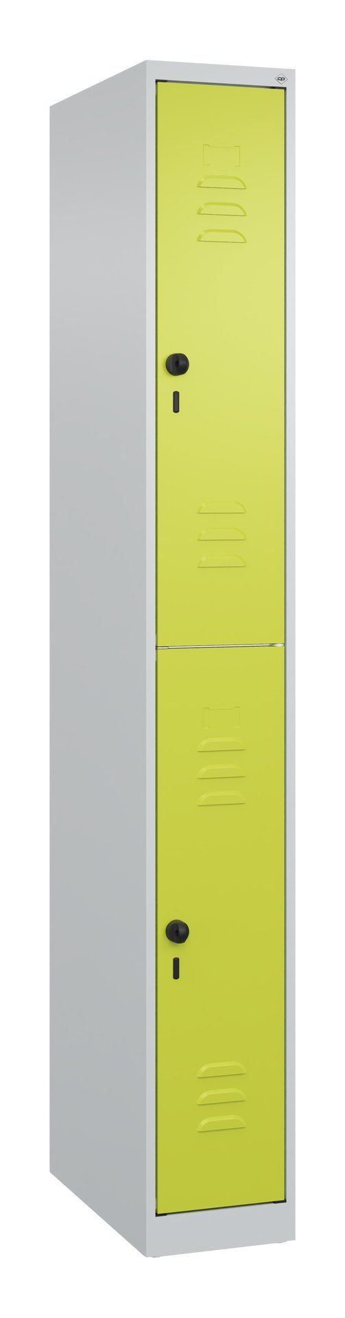 C+P Doppelstock-Spind Classic PLUS, 2 Fächer, 1850x250x500mm, 7035/0024 Produktbild img2 L