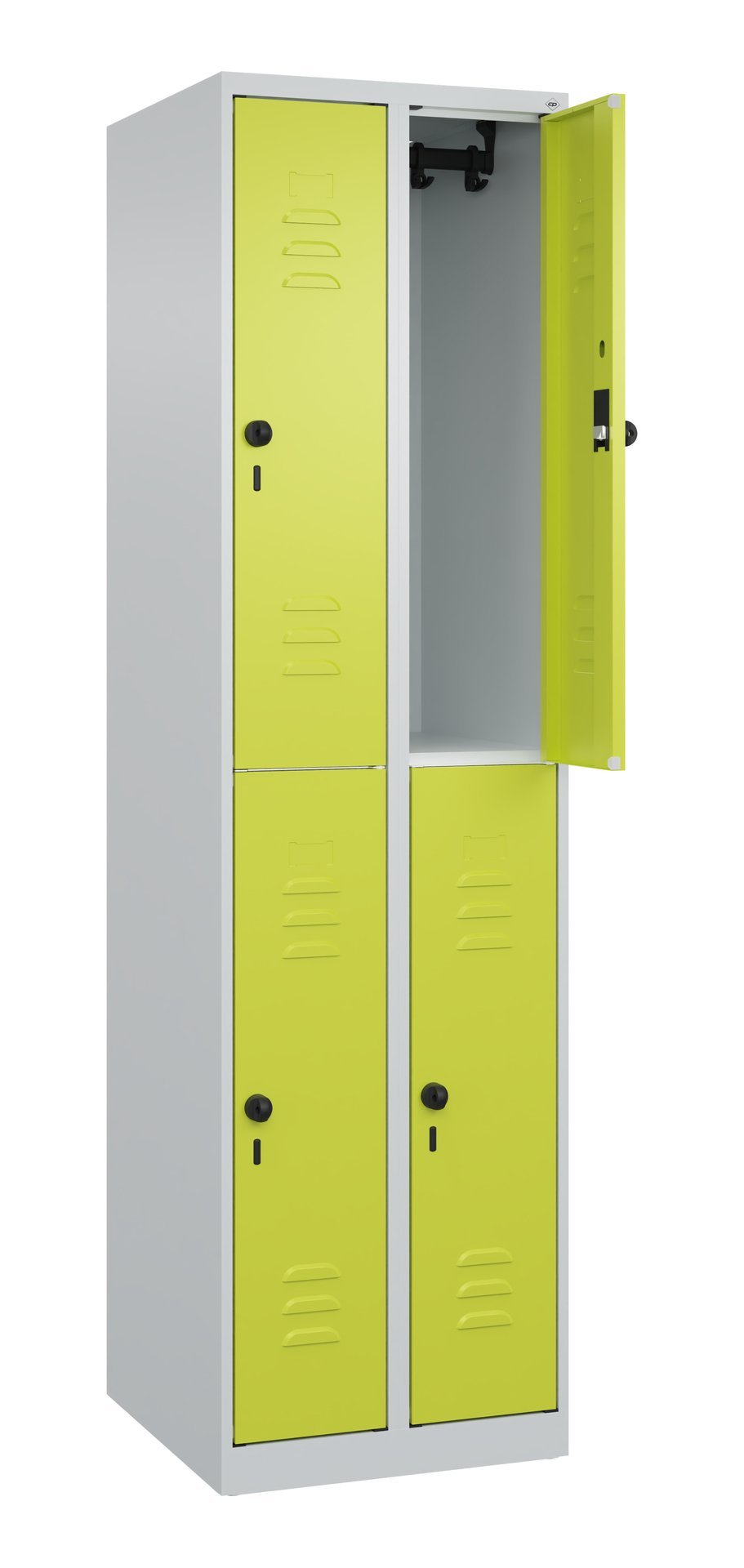 C+P Doppelstock-Spind Classic PLUS, 4 Fächer, 1850x500x500mm, 7035/0024 Produktbild img1 L