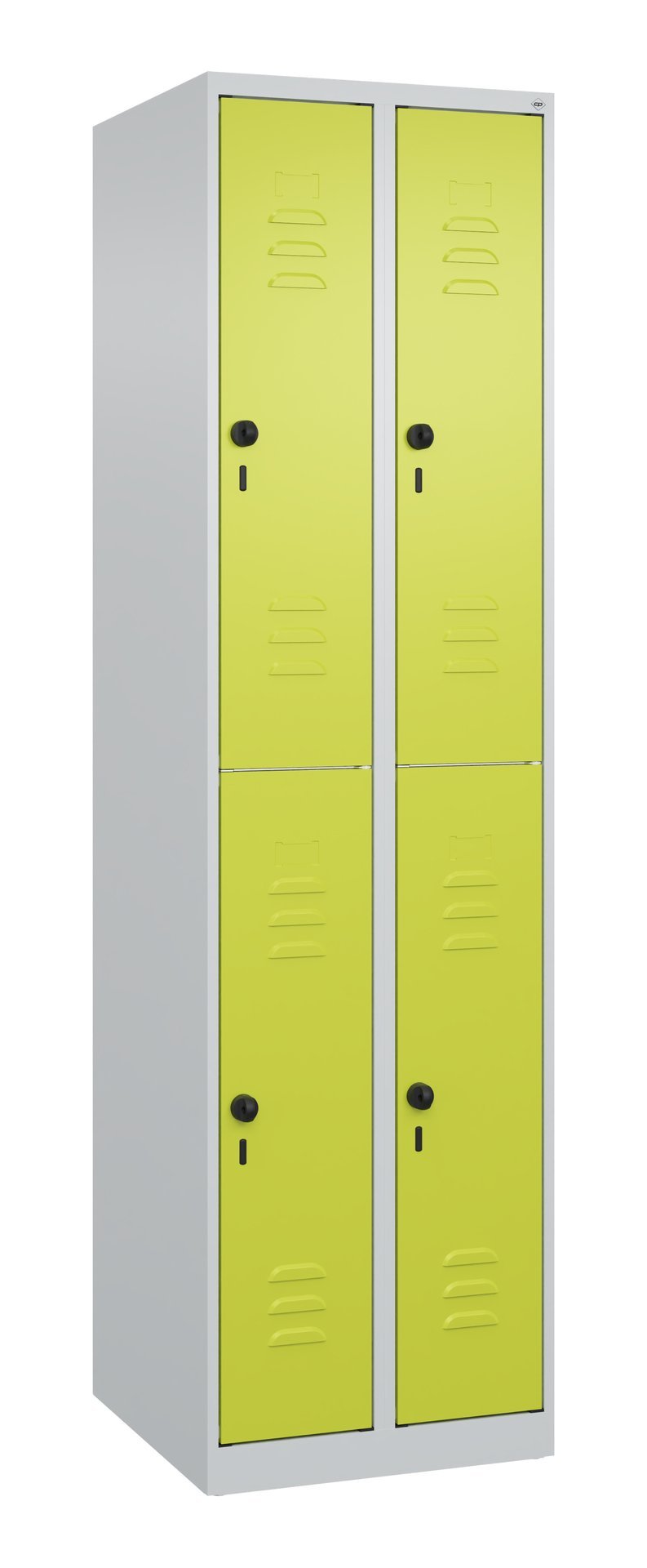 C+P Doppelstock-Spind Classic PLUS, 4 Fächer, 1850x500x500mm, 7035/0024 Produktbild img2 L