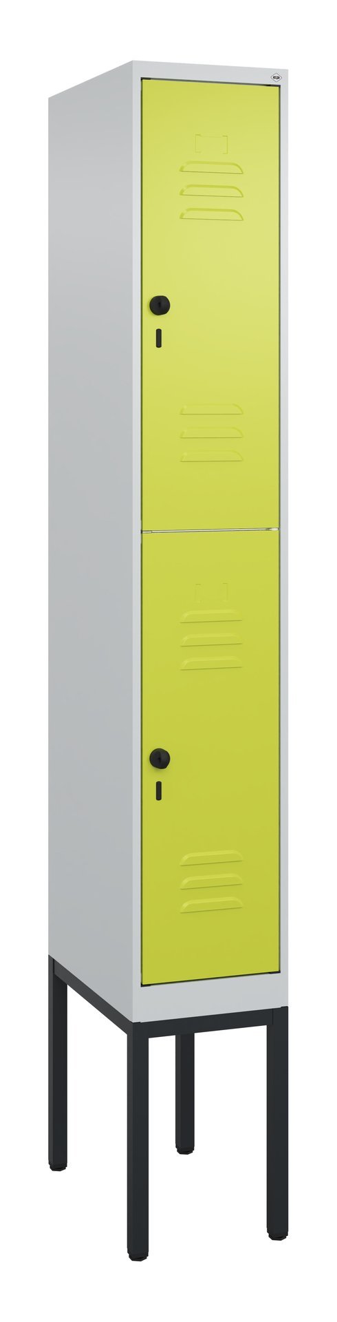 C+P Doppelstock-Spind Classic PLUS, Gestell, 2 Fächer, 2120x300x500mm, 7035/0024 Produktbild img2 L