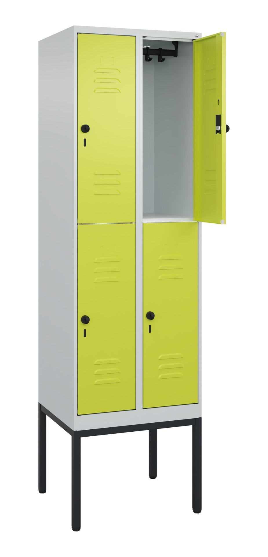 C+P Doppelstock-Spind Classic PLUS, Gestell, 4 Fächer, 2120x600x500mm, 7035/002 Produktbild img1 L