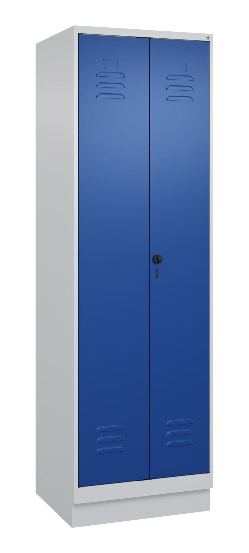 C+P Wäsche-/Kombispind Classic PLUS, Sockel, 2 Abteile, 1950x600x500mm, 7035/501 Produktbild img3 L