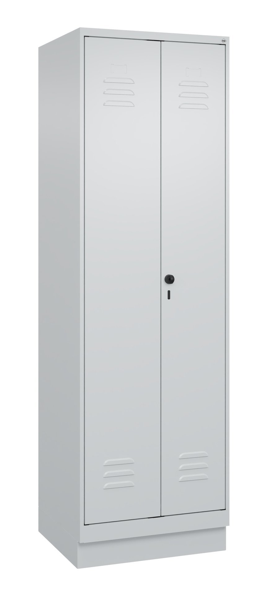 C+P Wäsche-/Kombispind Classic PLUS, Sockel, 2 Abteile, 1950x600x500mm, 7035/703 Produktbild img3 L
