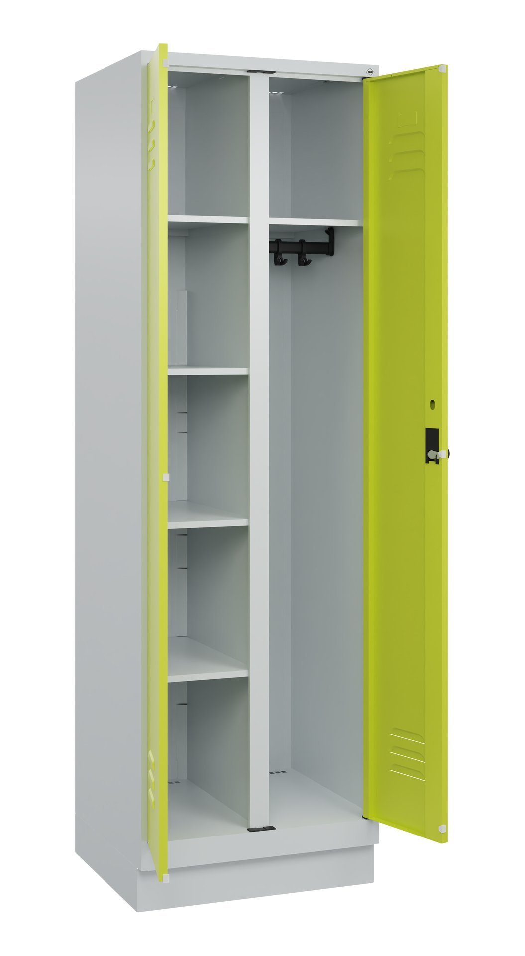 C+P Wäsche-/Kombispind Classic PLUS, Sockel, 2 Abteile, 1950x600x500mm, 7035/002 Produktbild img1 L