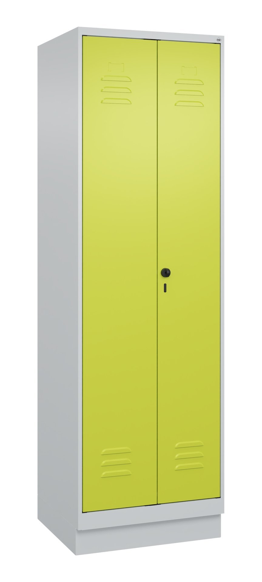 C+P Wäsche-/Kombispind Classic PLUS, Sockel, 2 Abteile, 1950x600x500mm, 7035/002 Produktbild img2 L