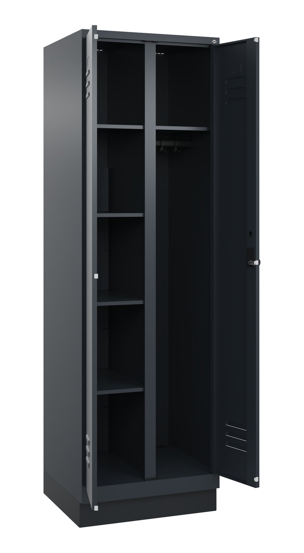 C+P Wäsche-/Kombispind Classic PLUS, Sockel, 2 Abteile, 1950x600x500mm, 7016/701 Produktbild img1 L