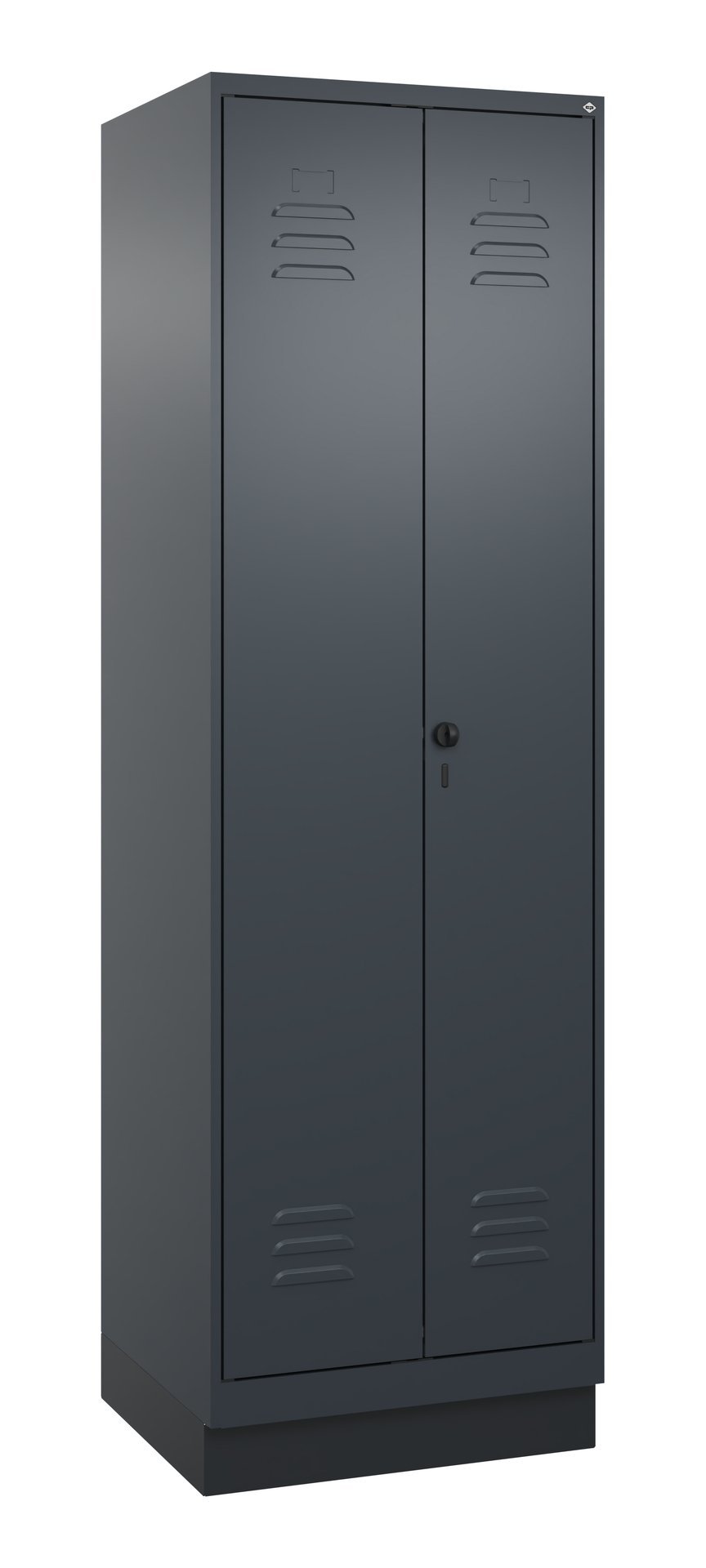 C+P Wäsche-/Kombispind Classic PLUS, Sockel, 2 Abteile, 1950x600x500mm, 7016/701 Produktbild img2 L