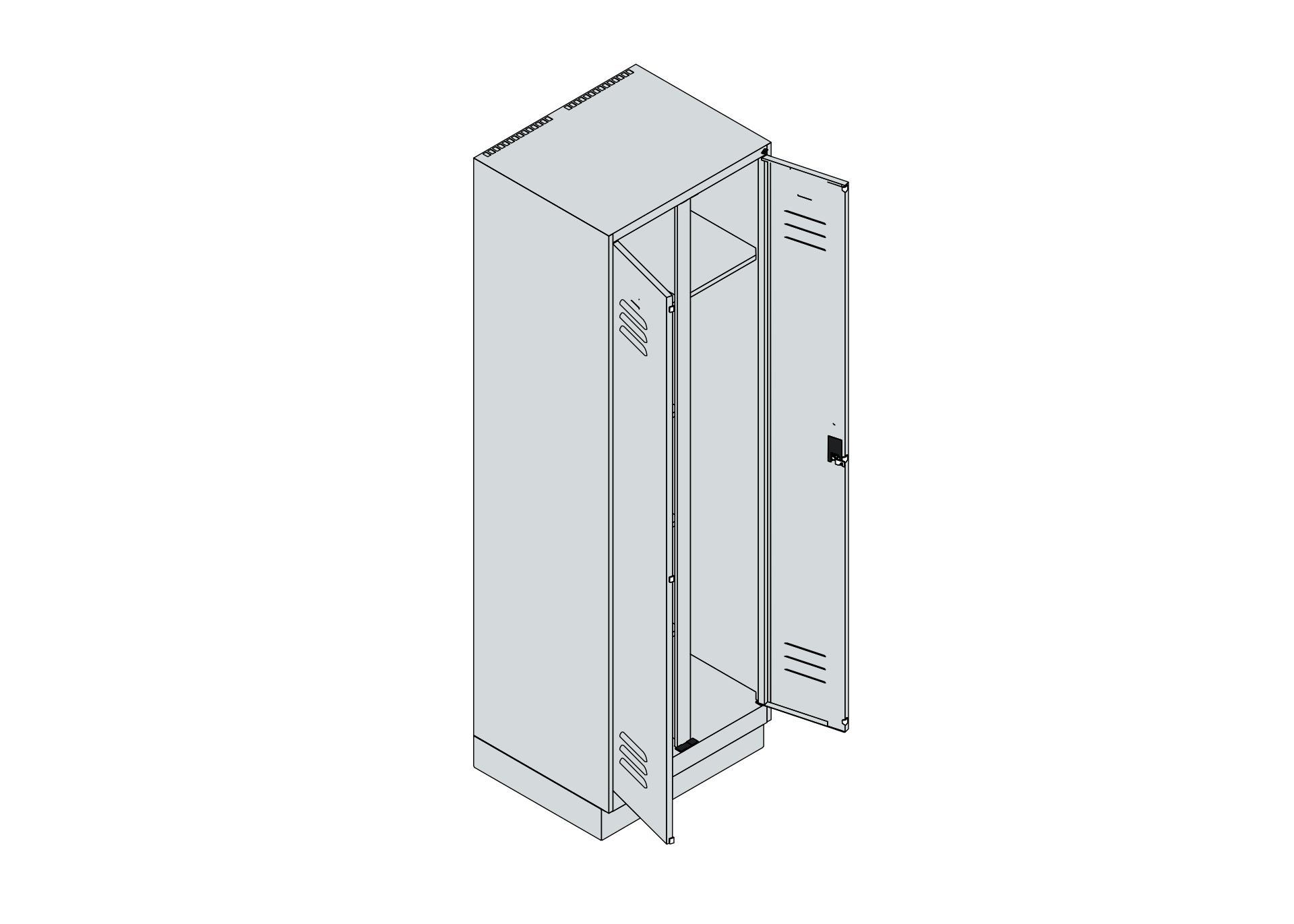 Classic PLUS mit 2 Abteilen und Sockel Produktbild img6 L